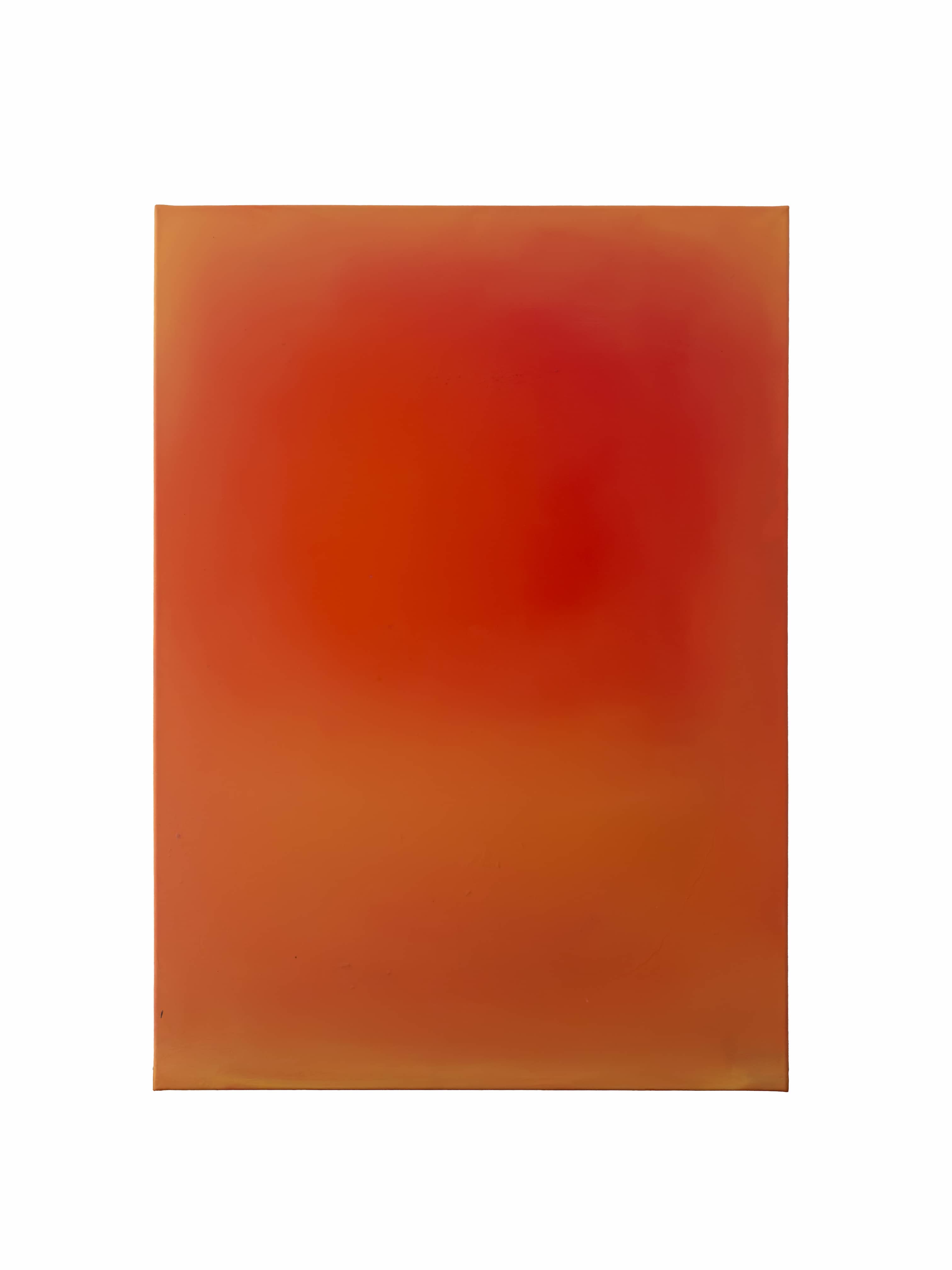 Chromatic | orange, acrylic on raw canvas, 100 × 70 cm, 2024, 950 €